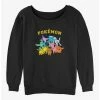 New ⌛ Pokemon Gotta Catch Eeveelutions 👧 Girls Slouchy Sweatshirt 🔔 -pokemon Sales 20297381 hi