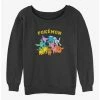 Cheapest ⭐ Pokemon Gotta Catch Eeveelutions 👧 Girls Slouchy Sweatshirt ⌛ -pokemon Sales 20297388 hi