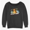 Coupon 🎁 Pokemon Good Vibes Starters 👧 Girls Slouchy Sweatshirt 🌟 -pokemon Sales 20297423 hi