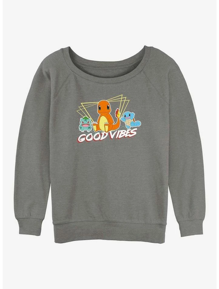 Brand new ๐ฅ Pokemon Good Vibes Starters ๐ง Girls Slouchy Sweatshirt โค๏ธ 3 Brand new ๐ฅ Pokemon Good Vibes Starters ๐ง Girls Slouchy Sweatshirt โค๏ธ