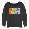 Top 10 👍 Pokemon Rainbow Faces 👧 Girls Slouchy Sweatshirt 😉 -pokemon Sales 20297535 hi