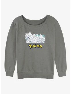 Best Sale 🥰 Pokemon The Classics 👧 Girls Slouchy Sweatshirt 🌟