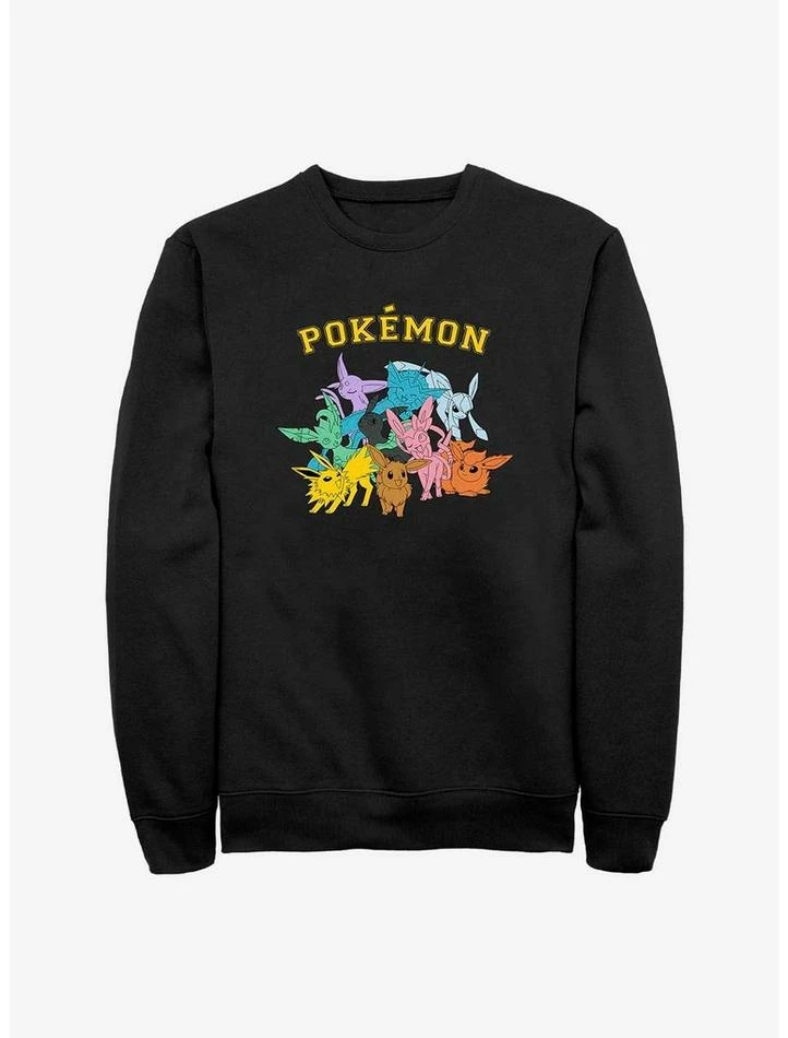 Hot Sale ๐ Pokemon Eeveelutions Sweatshirt ๐ฏ 3 Hot Sale ๐ Pokemon Eeveelutions Sweatshirt ๐ฏ