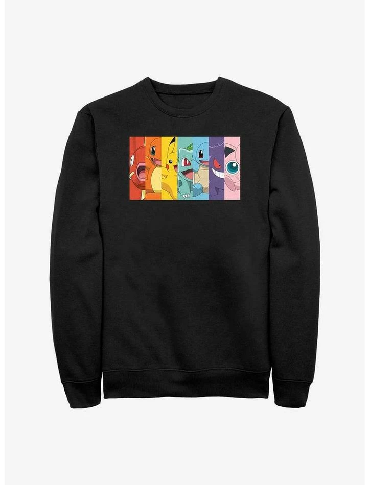 Best Pirce ❤️ Pokemon Rainbow Panels Sweatshirt ✔️ 3 Best Pirce ❤️ Pokemon Rainbow Panels Sweatshirt ✔️