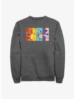 Buy 🤩 Pokemon Rainbow Panels Sweatshirt ❤️