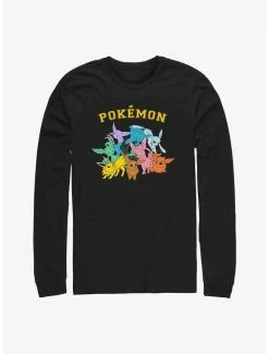 Promo 🔔 Pokemon Eeveelutions Long-Sleeve T-Shirt ❤️
